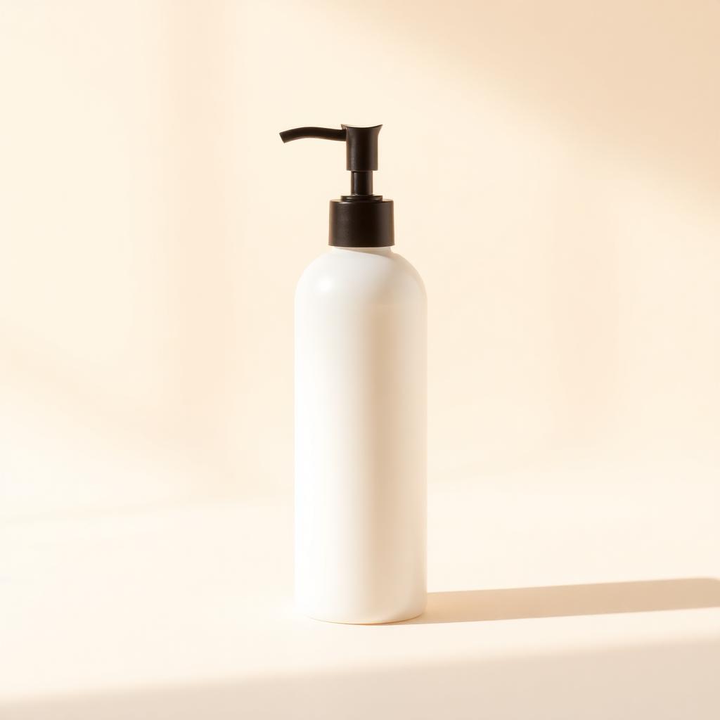 Frosted Glass Lotion Bottle