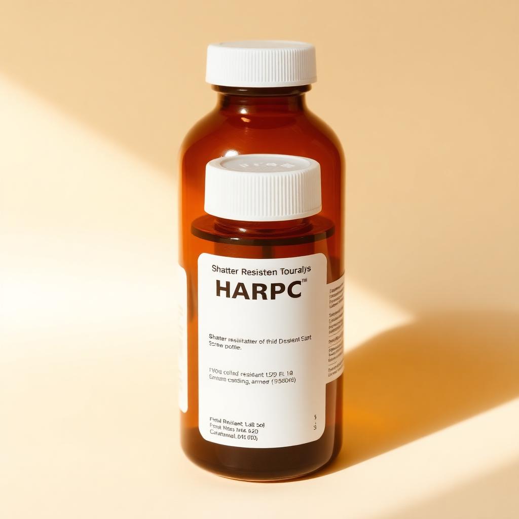 HDPE Amber Medicine Bottle